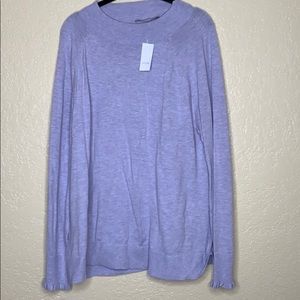 LOFT mockneck lavender sweater | size xxl